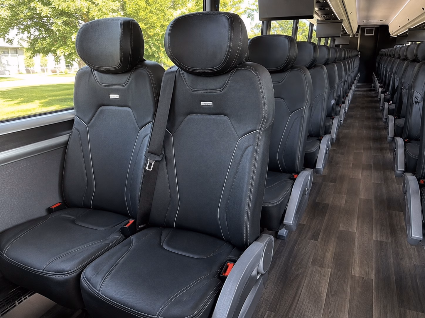 cedar park charter bus interior