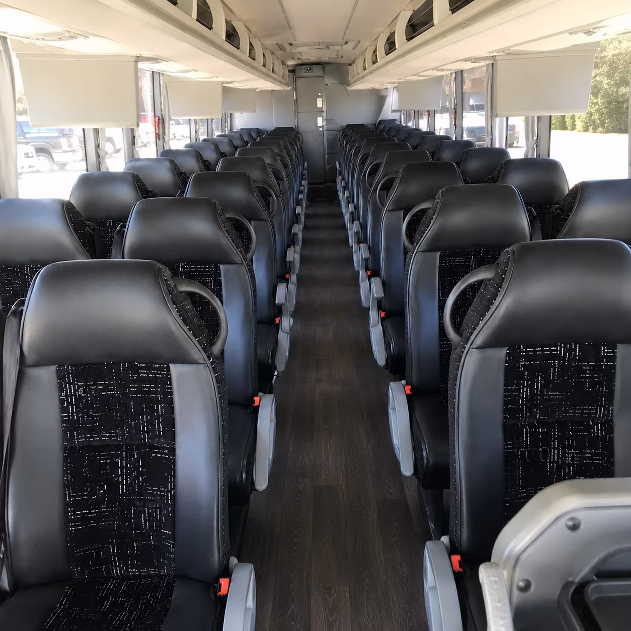 cedar park charter bus services interior