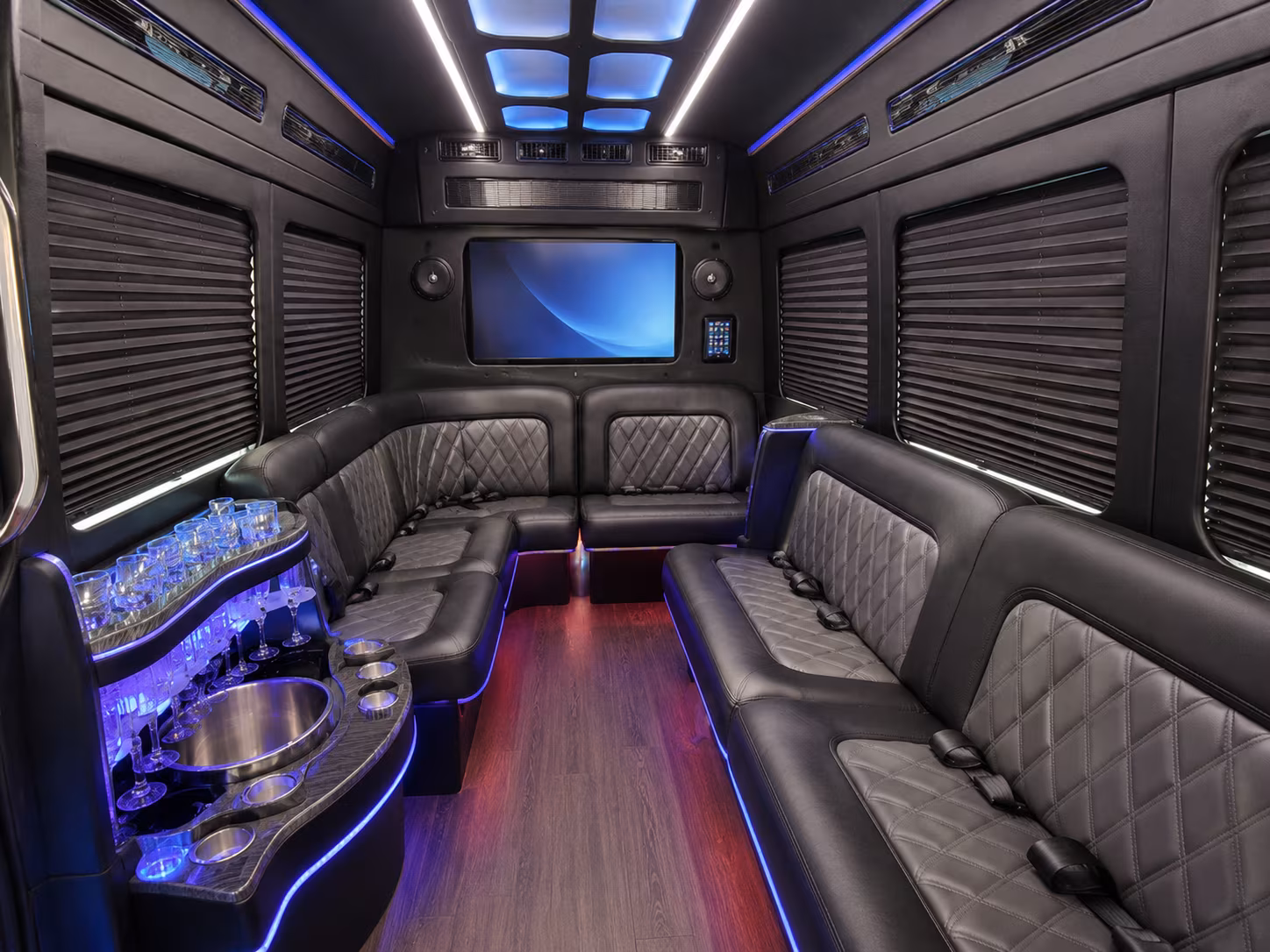 cedar park party bus interior